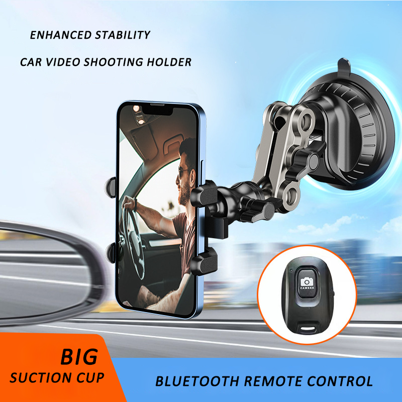 Car bluetooth photography mobile phone holder