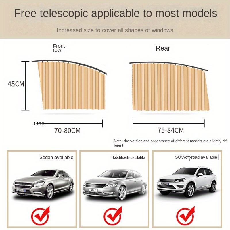 Car Sunshade Privacy Curtain