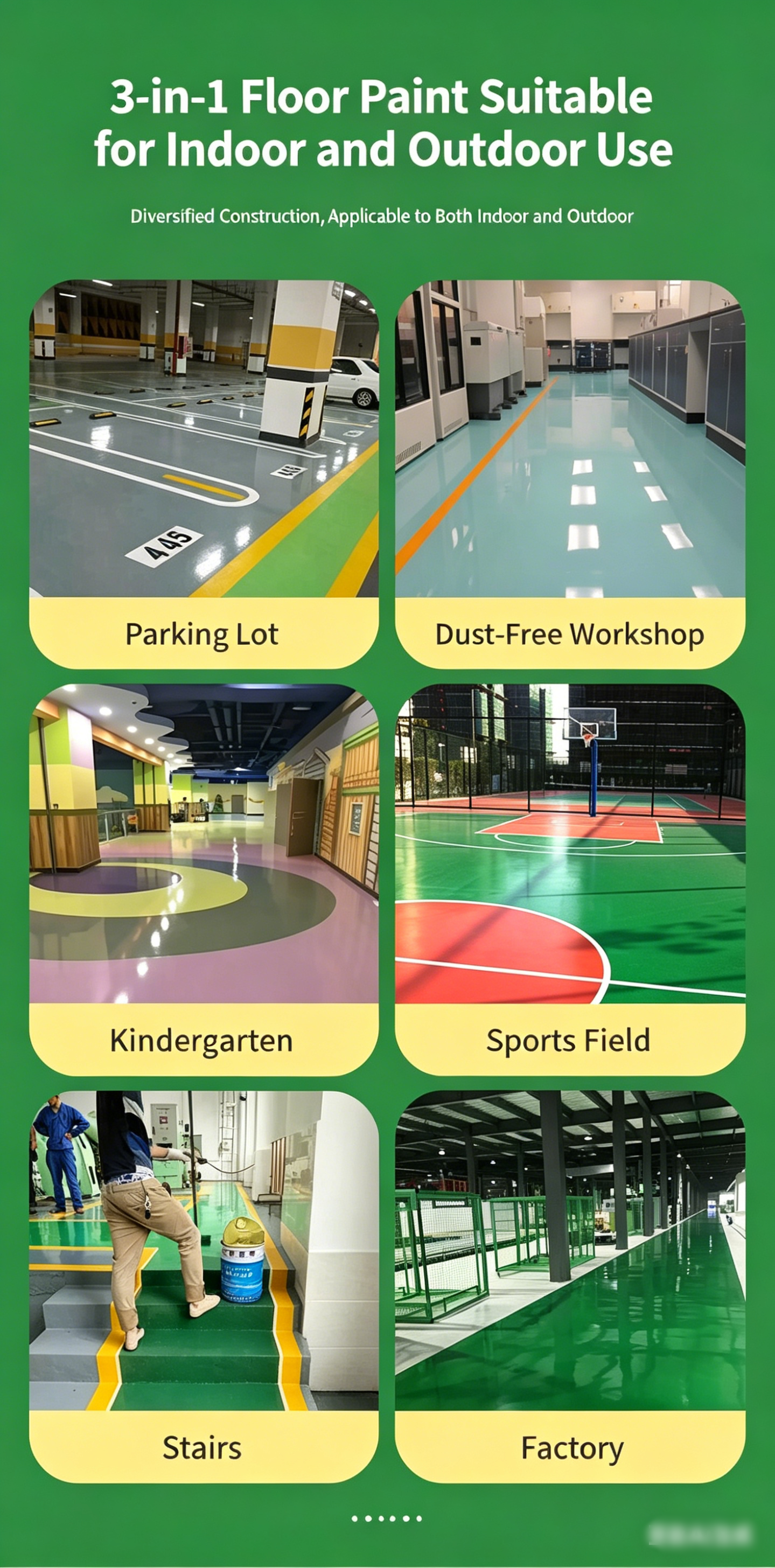 Torchbearer Water-Based Acrylic Floor Paint, Odorless High Gloss Wear-Resistant✨