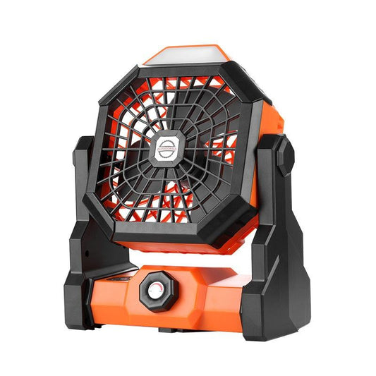 Foldable outdoor camping fan light
