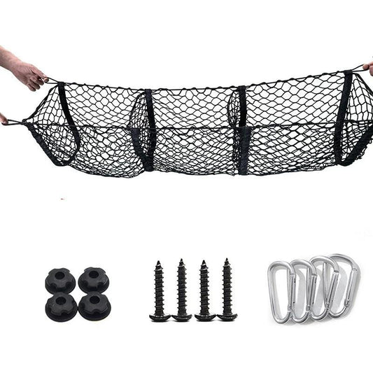 Multi-purpose car trunk storage net