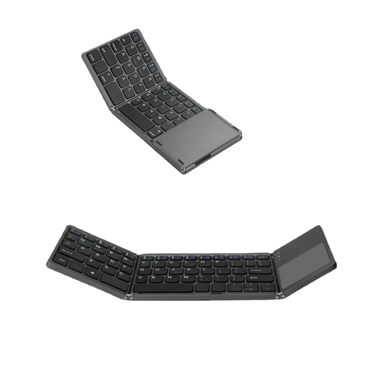 🌟 Ghana Spot🌟Bluetooth Touchpad Tri-fold Keyboard (Supports Android, iOS, and Windows)