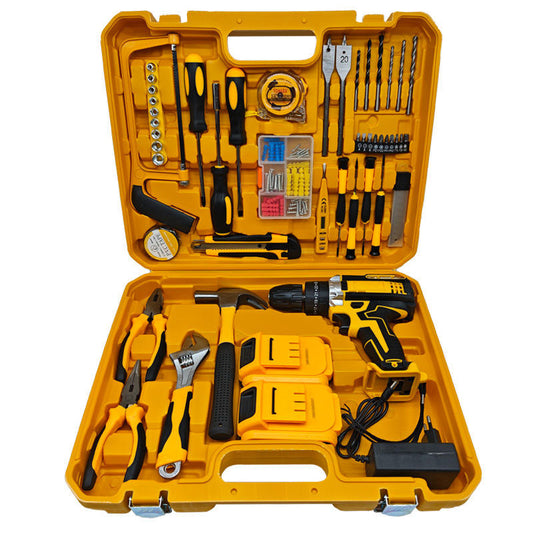 🌟 Ghana Spot  -Impact Cordless Drill (118-piece set) - Multifunctional Set🚚【 Cash on Delivery】