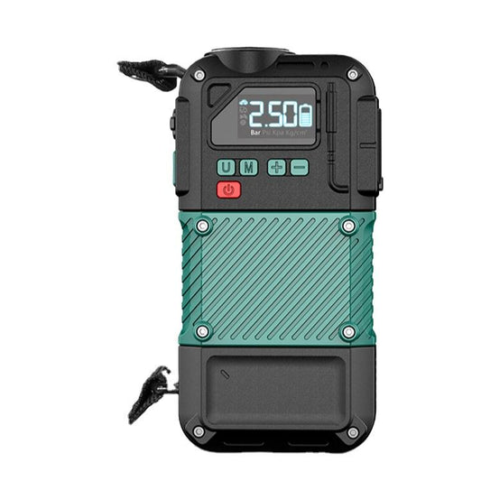 Car emergency jump starter, power bank, and tire inflator (8000 mAh)