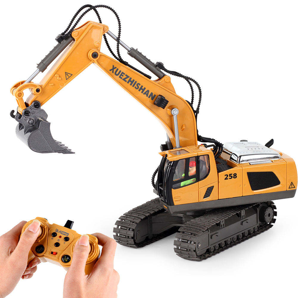[24-hour delivery+Cash on delivery🔧 1:20 Alloy RC Excavator for Kids! Order Now!