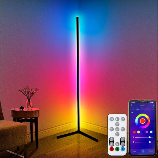 Floor-standing folding lamp