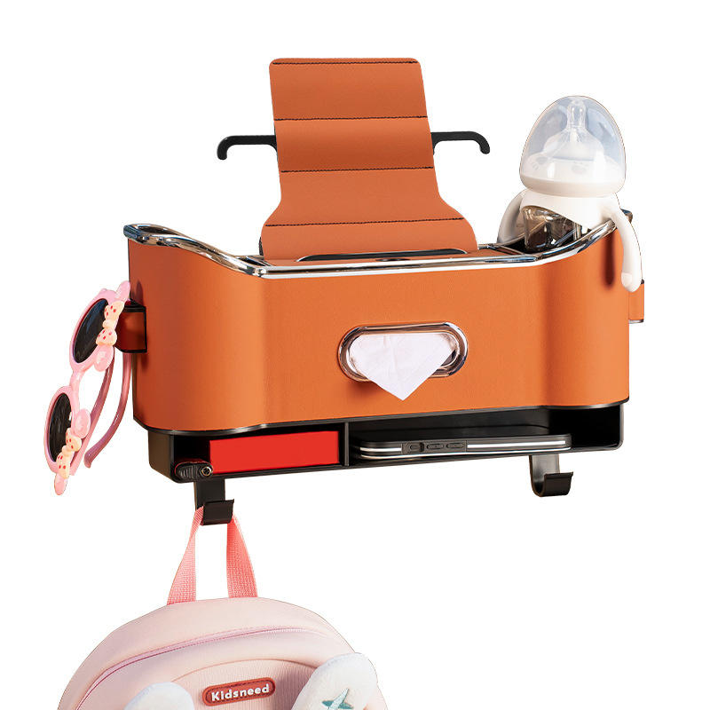 Car seat back multifunctional storage Box tissue box back seat cup holder hook