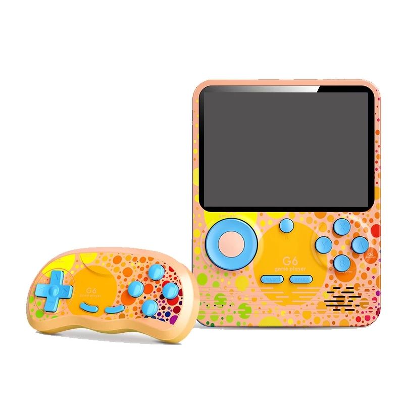 Children's handheld game console with mobile power supply