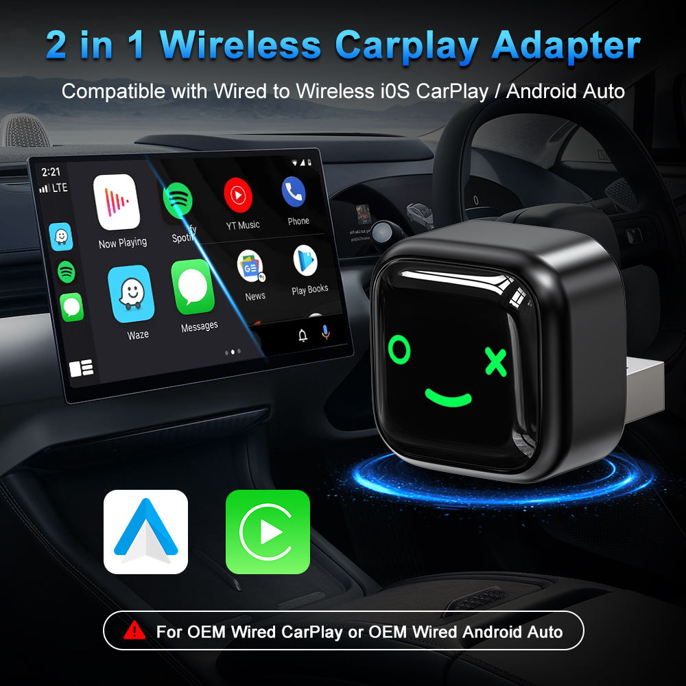 CarPlay wired device to wireless supports Apple system and Android system