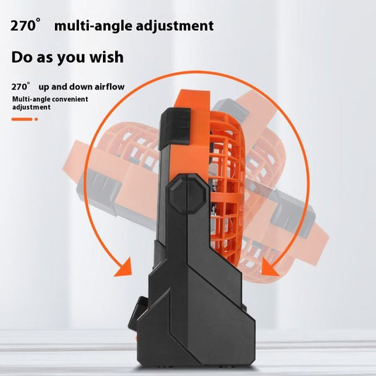 Foldable outdoor camping fan light