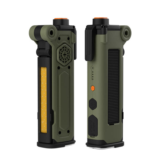 4-in-1 multifunctional emergency LED work light with window breaking hammer