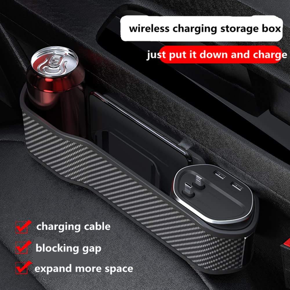 The Car Storage Box includes wireless charging and supports 40W fast charging