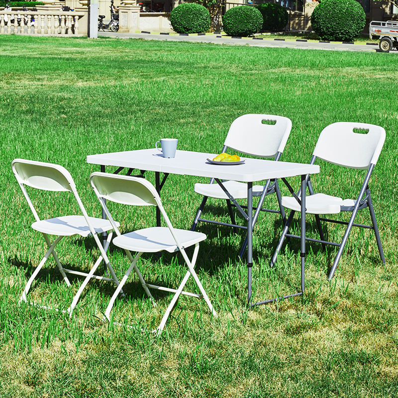【 Ghana Spot 】White Folding Chair, Portable Durable, For Home & Office, In Stock🚚