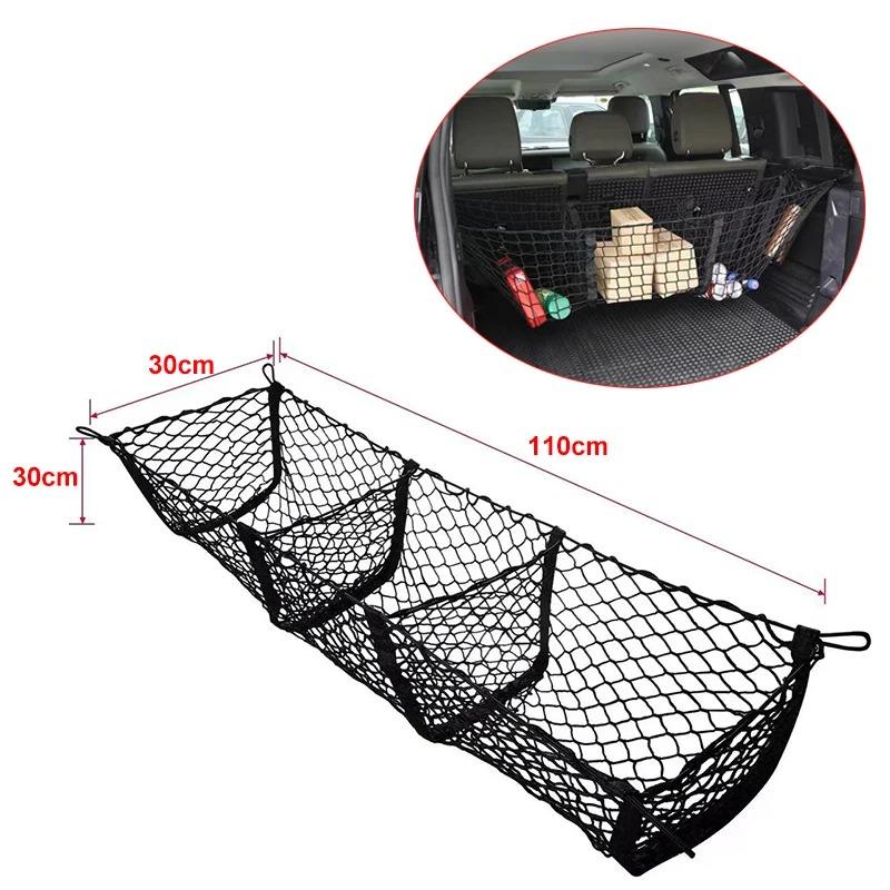 Multi-purpose car trunk storage net