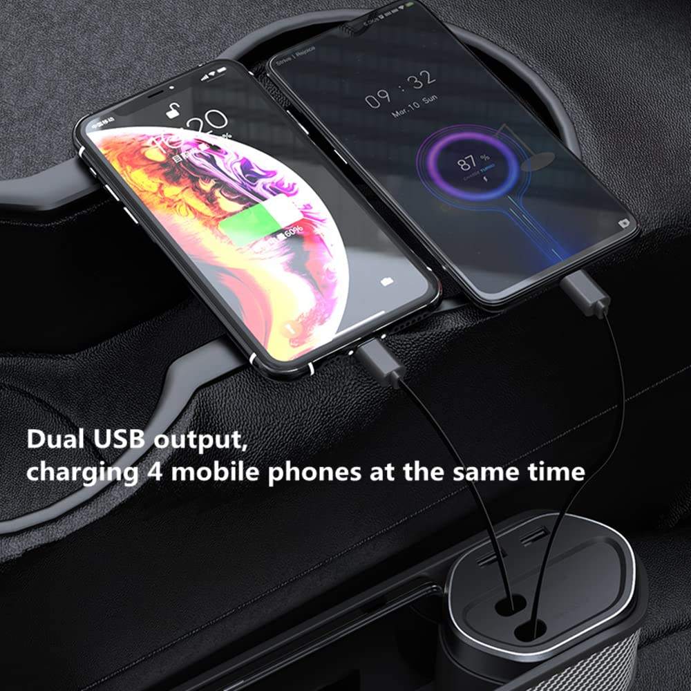 The Car Storage Box includes wireless charging and supports 40W fast charging