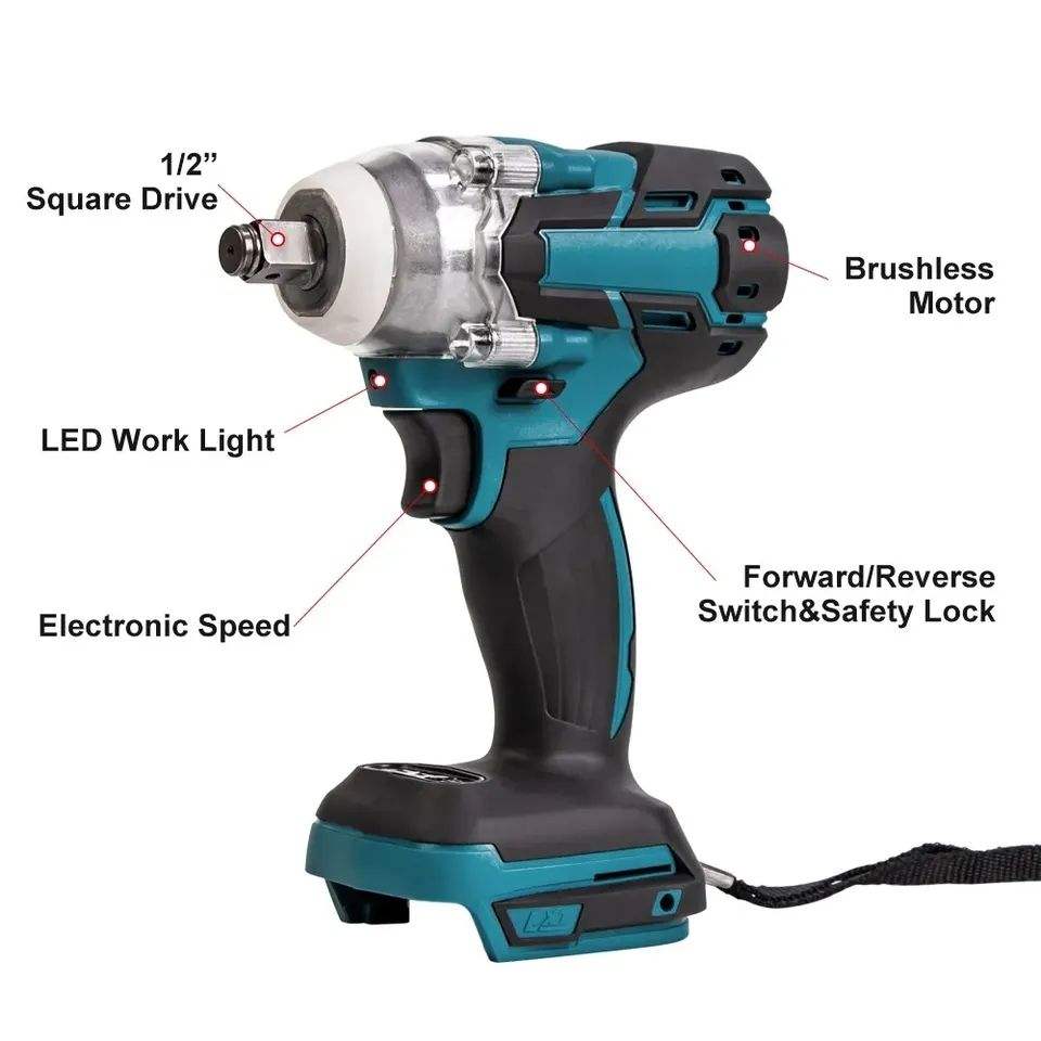 🌟 Ghana Spot 🔧Electric wrench + 2 batteries + 25-piece set✨🚚 【Cash on Delivery】