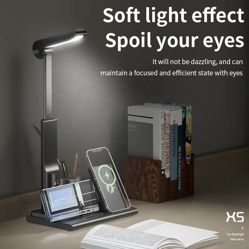 3-in-1 Multifunctional Magnetic Wireless Charger Desk Lamp