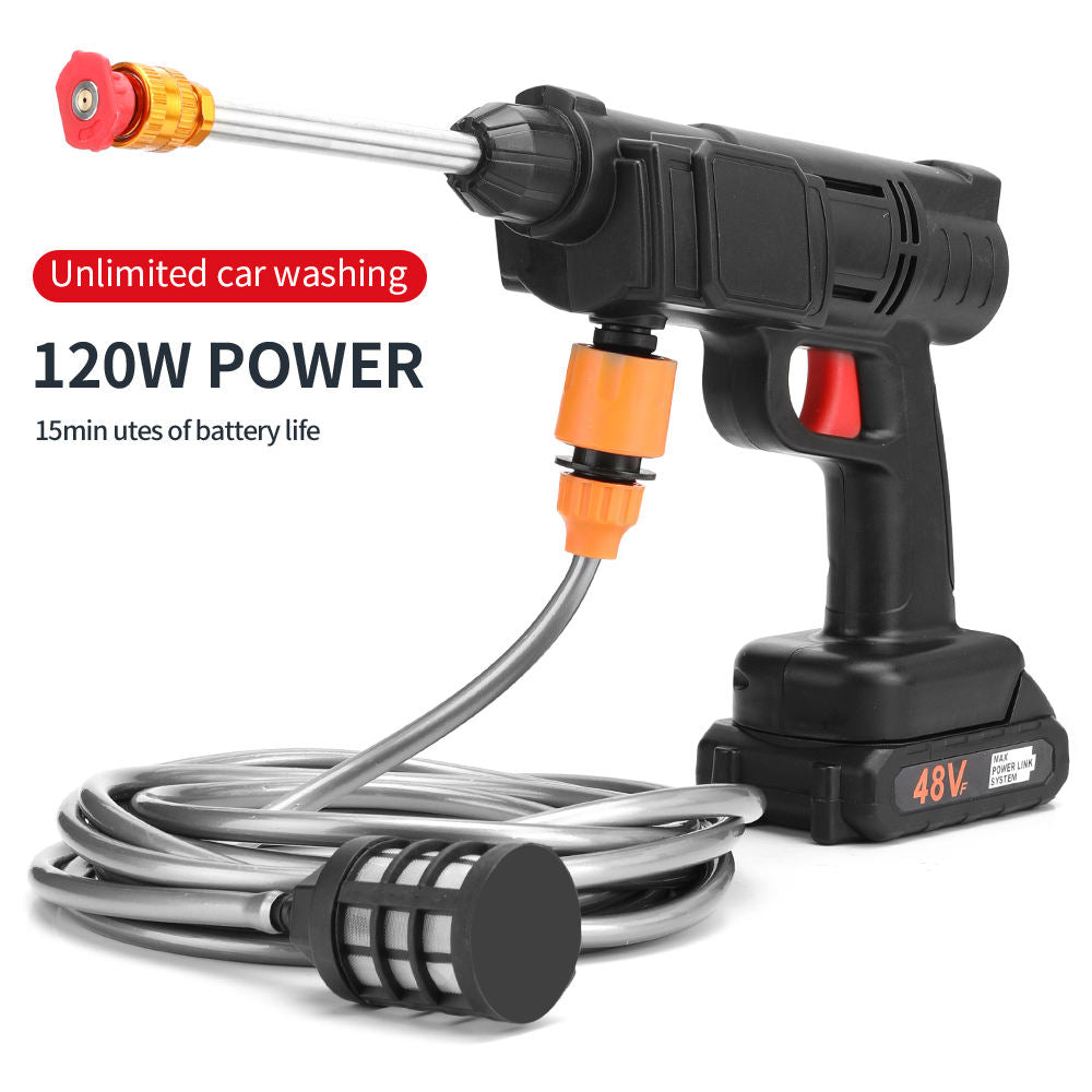 Portable Cordless Wireless Electric Car Washing Water Gun Car Washer Machine High Pressure