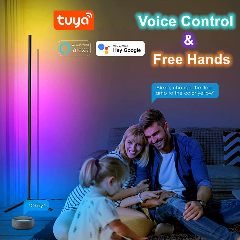 Floor-standing folding lamp