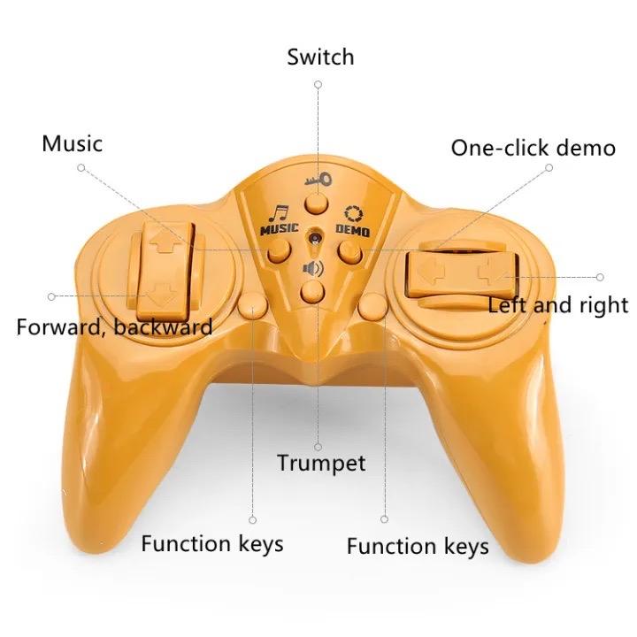 Remote control wireless dump truck light music 2.4G electric simulation loading and unloading dump truck