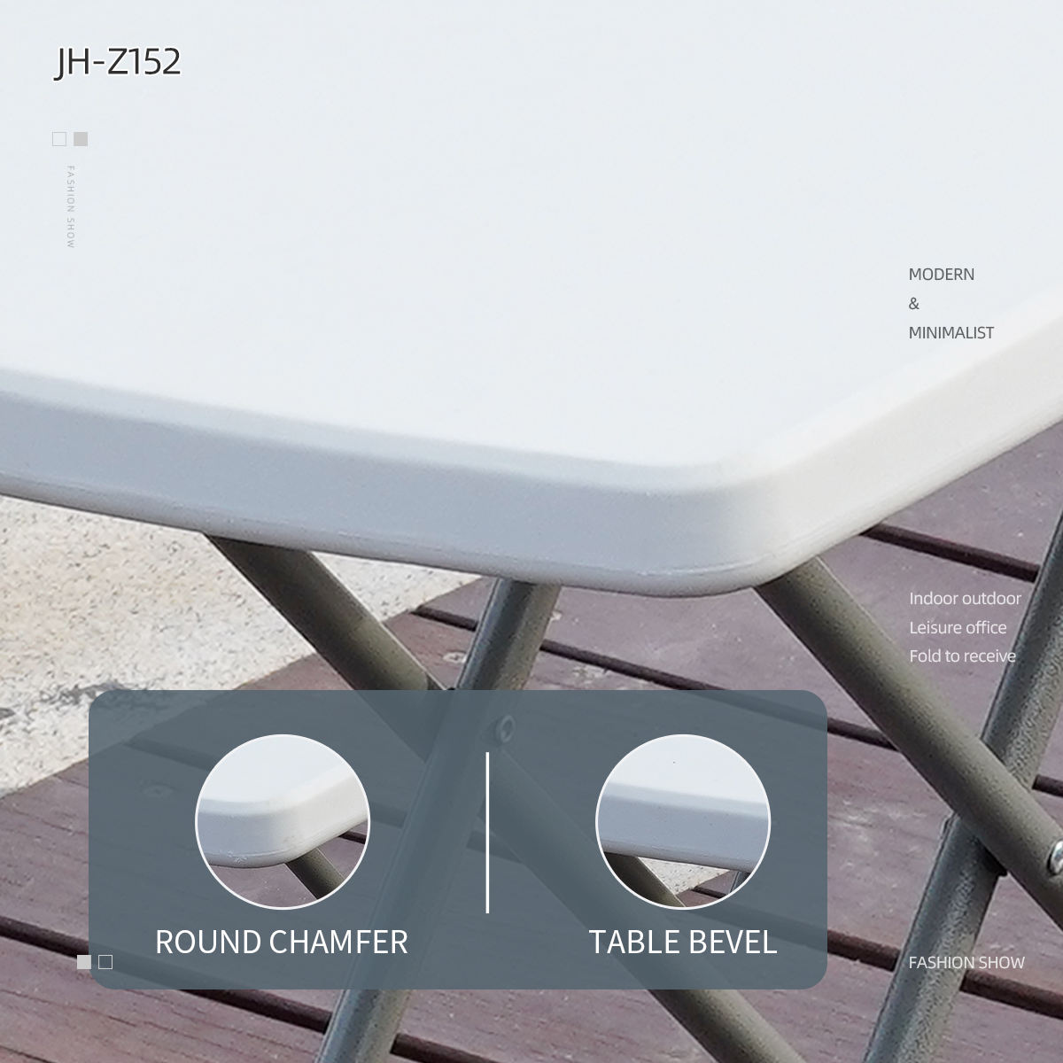 [ Ghana Spot ]White Folding Long Table, Portable Durable, For Home/Office/Event🚚
