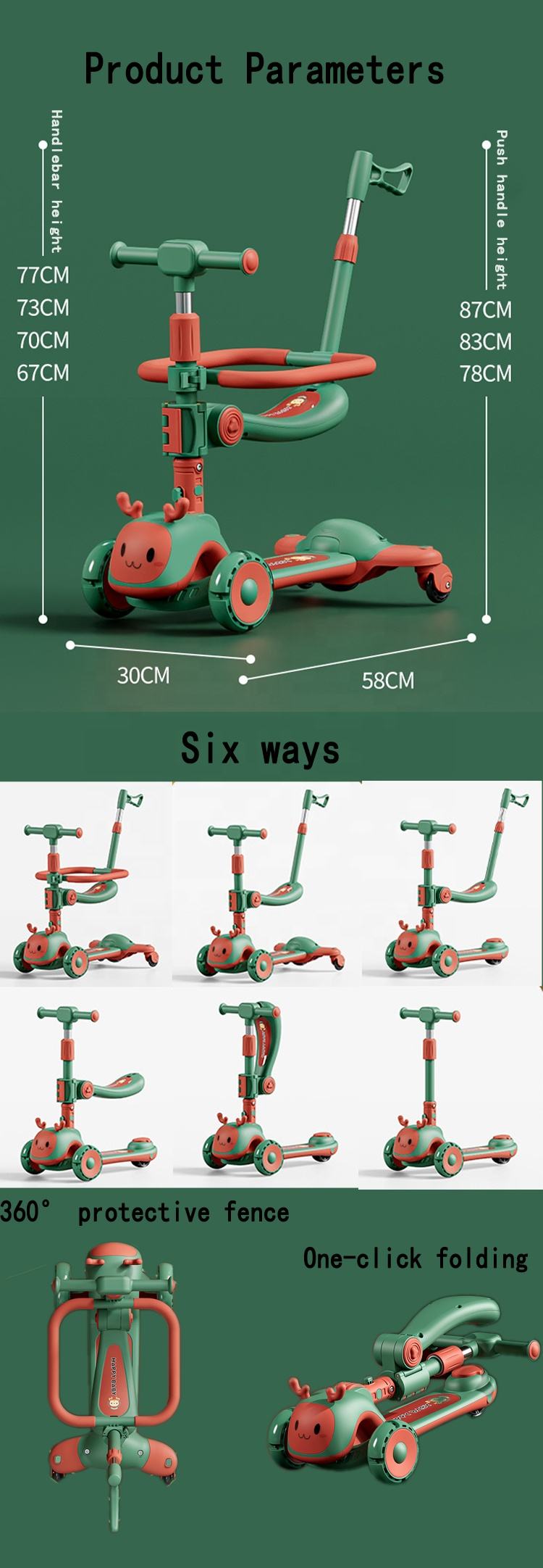 Children's Multifunctional Scooter