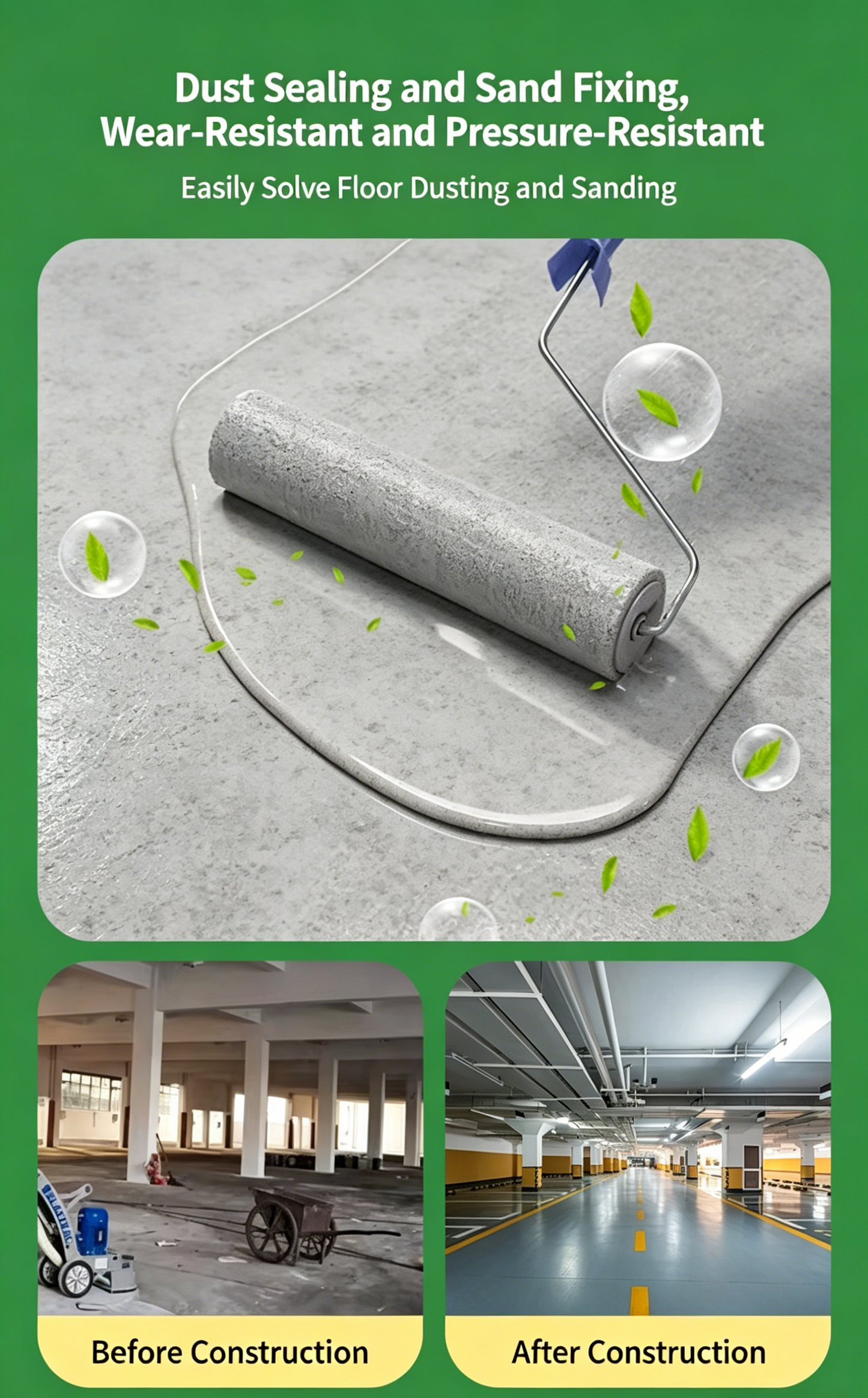Torchbearer Water-Based Acrylic Floor Paint, Odorless High Gloss Wear-Resistant✨