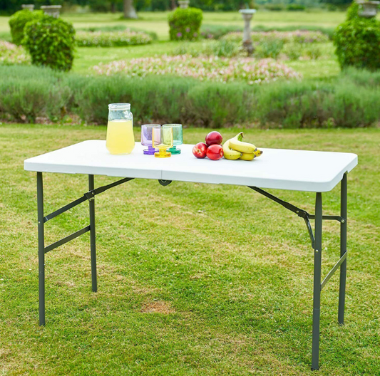 [ Ghana Spot ]White Folding Long Table, Portable Durable, For Home/Office/Event🚚