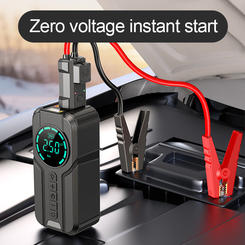 12V wireless jump starter for cars, including air pump and jump-start device.🚚【 Cash on Delivery】