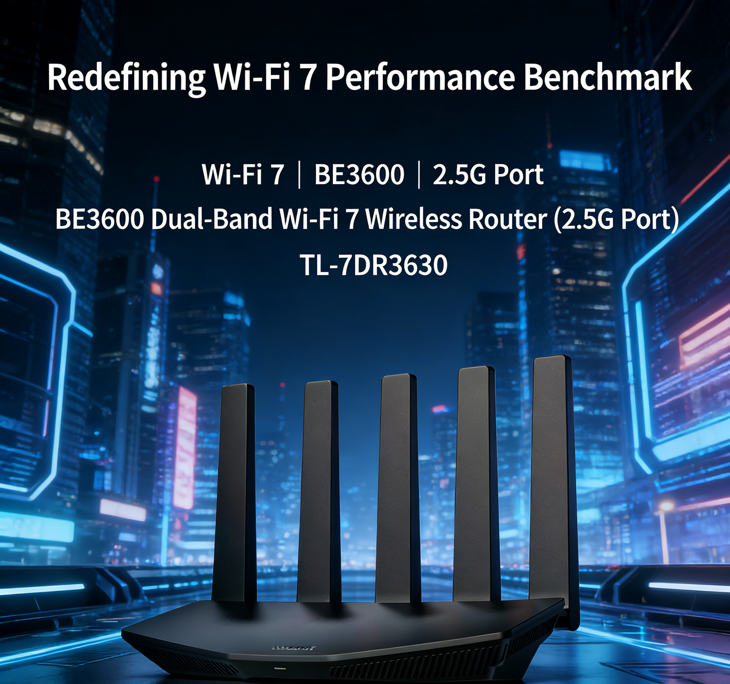 BE3600 Wi-Fi 7 Router | Delivers Up to 3.57Gbps Speeds via 2.5G Ethernet