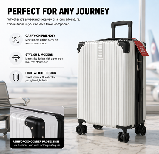 【 24-inch suitcase】Stylish Carry-On Suitcase, Lightweight & Durable, For All Journeys✈️